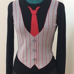 Armani Exchange rare trompe l’oil sweater